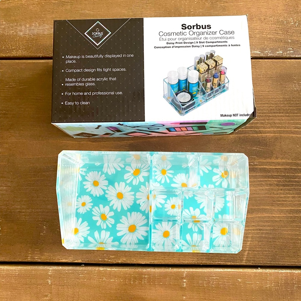SORBUS COSMETIC ORGANIZER CASE